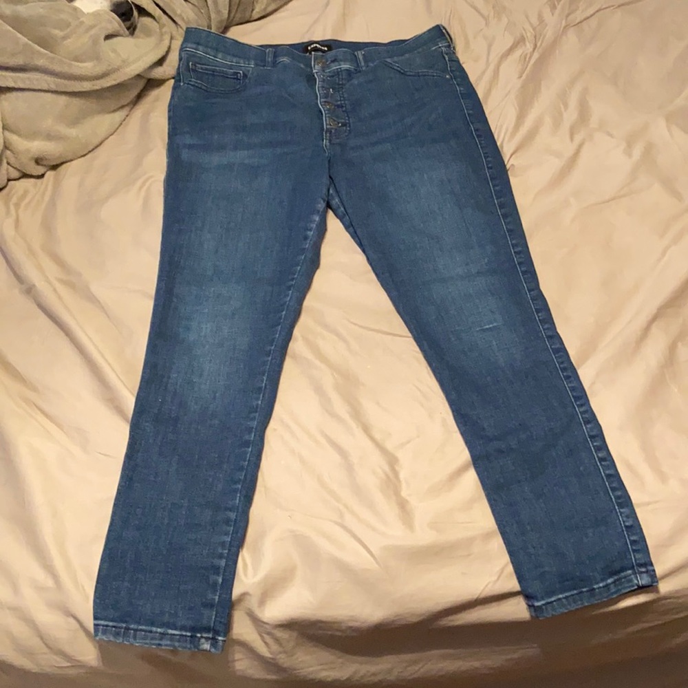 High rise express skinny jeans